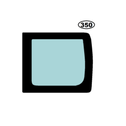 SZYBA PRAWA TYLNA W DRZWI FORD TRANSIT - nr części: 4171114