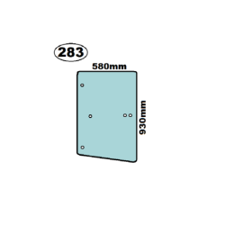 SZYBA BOCZNA BOMAG - nr części: 92008125, 92008126