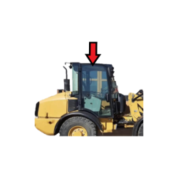 SZYBA BOCZNA DRZWI LEWA PRAWA CAT - nr części: 2736167, 2600528, 273-6167