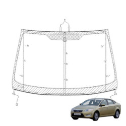 SZYBA CZOŁOWA FORD MONDEO III 2007-  - nr części: 1821604