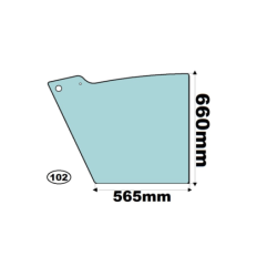 SZYBA LEWA DOLNA DRZWI CASE, FIAT KOBELCO, NEW HOLLAND - nr części: 76088307