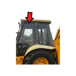 SZYBA BOCZNA DRZWI GÓRNA LEWA PRAWA JCB, JCB FASTRAC - nr części: 827/30281, 827/30282, 827/20266, 827/20267