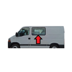 SZYBA BOCZNA W DRZWI PRAWA LUB LEWA NISSAN INTERSTAR, OPEL MOVANO I, RENAULT MASTER II