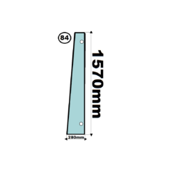 YANMAR SZYBA LEWA BOCZNA DRZWI - nr części: 112804