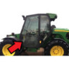 SZYBA LEWA JOHN DEERE DOLNA W DRZWI - nr części: AZ55396, Z70251
