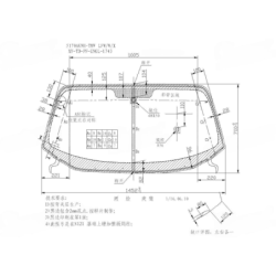 SZYBA CZOŁOWA MAZDA MX5 2005-  - nr części: NH19-63-900,N121-63-900A,N12163900A