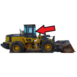 SZYBA XCMG PRAWA LEWA PRZEDNIA BOCZNA