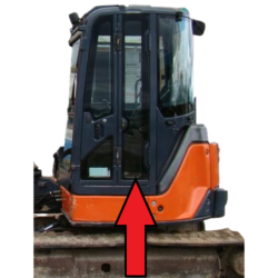 SZYBA BOCZNA LEWA TYLNA AIRMAN, HITACHI, JOHN DEERE - nr części: 4635163