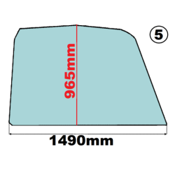 SZYBA PRAWA BOCZNA JOHN DEERE - nr części: Z76046, Z70242