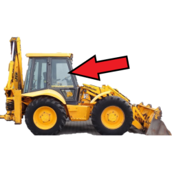 SZYBA PRAWA LEWA BOCZNA W DRZWI JCB KABINA P12 DO 1999 - nr części: 827/30465, 82730466, 82730465, 827/30466