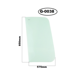 SZYBA BOCZNA STAŁA PRZEDNIA TAKEUCHI - nr części: 03386-00035, 0338600035, 3386-00035, T0338600035, T03386-00035