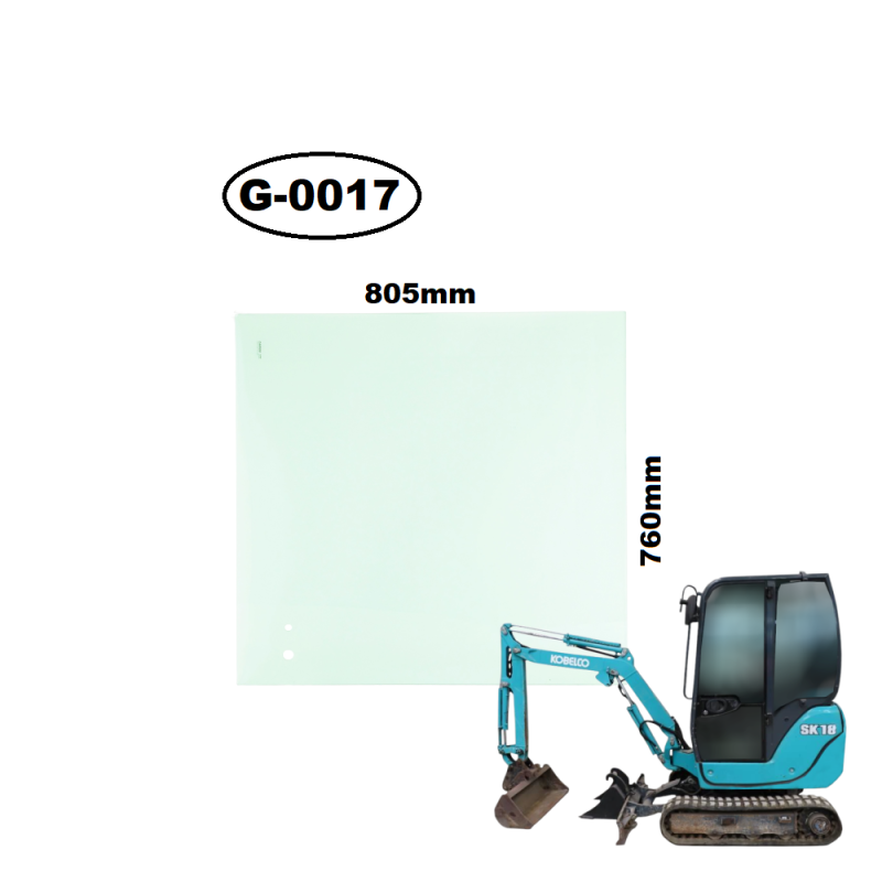 SZYBA PRZEDNIA GÓRNA OTWIERANA KOBELCO, YANMAR - nr części: 172A5968610