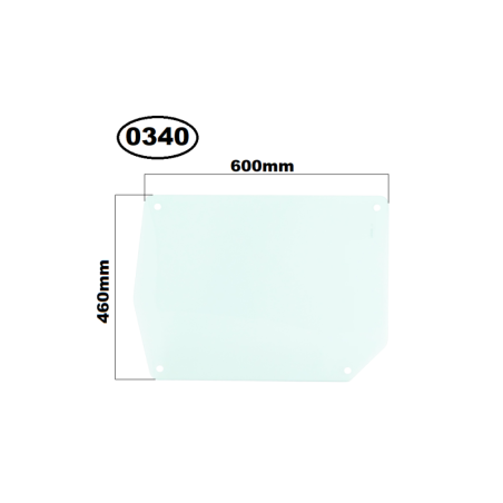 SZYBA LEWA DOLNA W DRZWI YANMAR - nr części: 108819, 108510