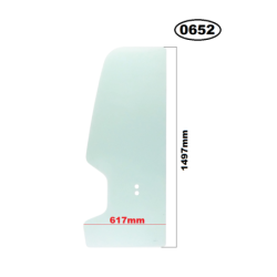 SZYBA LEWA W DRZWI TAKEUCHI - nr części: 0558603910, 05586-03910, 03586-00096, 0358600096