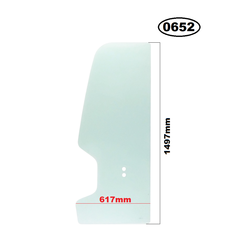 SZYBA LEWA W DRZWI TAKEUCHI - nr części: 0558603910, 05586-03910, 03586-00096, 0358600096