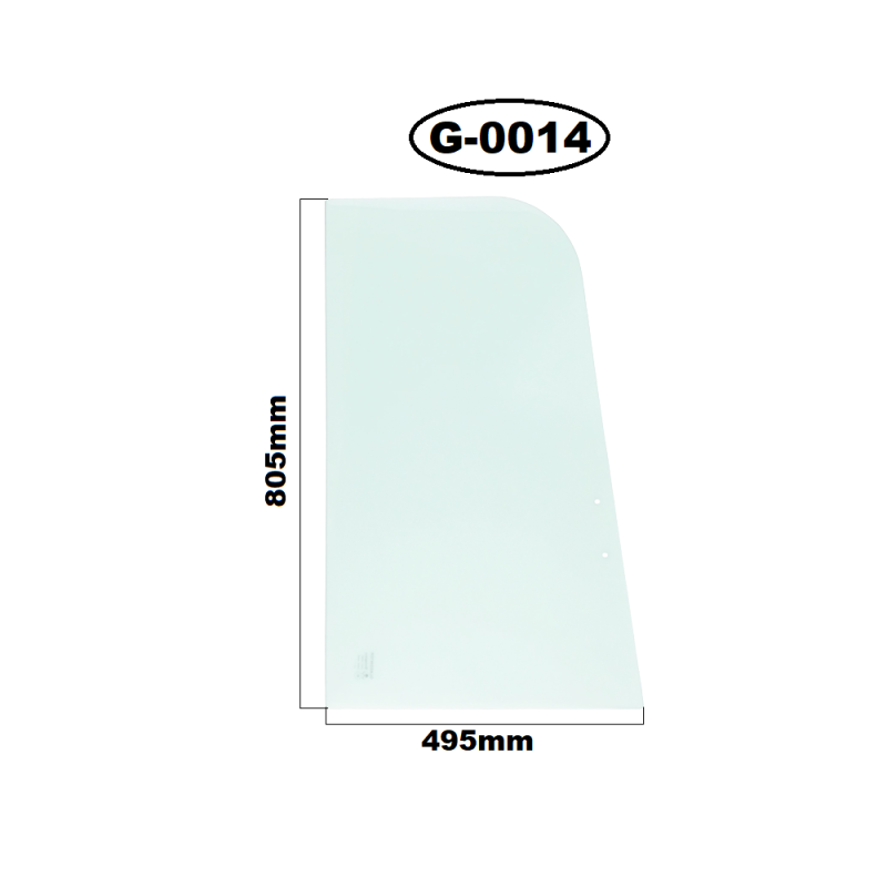 SZYBA PRAWA GÓRNA PRZESUWANA YANMAR - nr części: 106677, 6011693