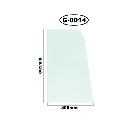 SZYBA PRAWA GÓRNA PRZESUWANA YANMAR - nr części: 106677, 6011693