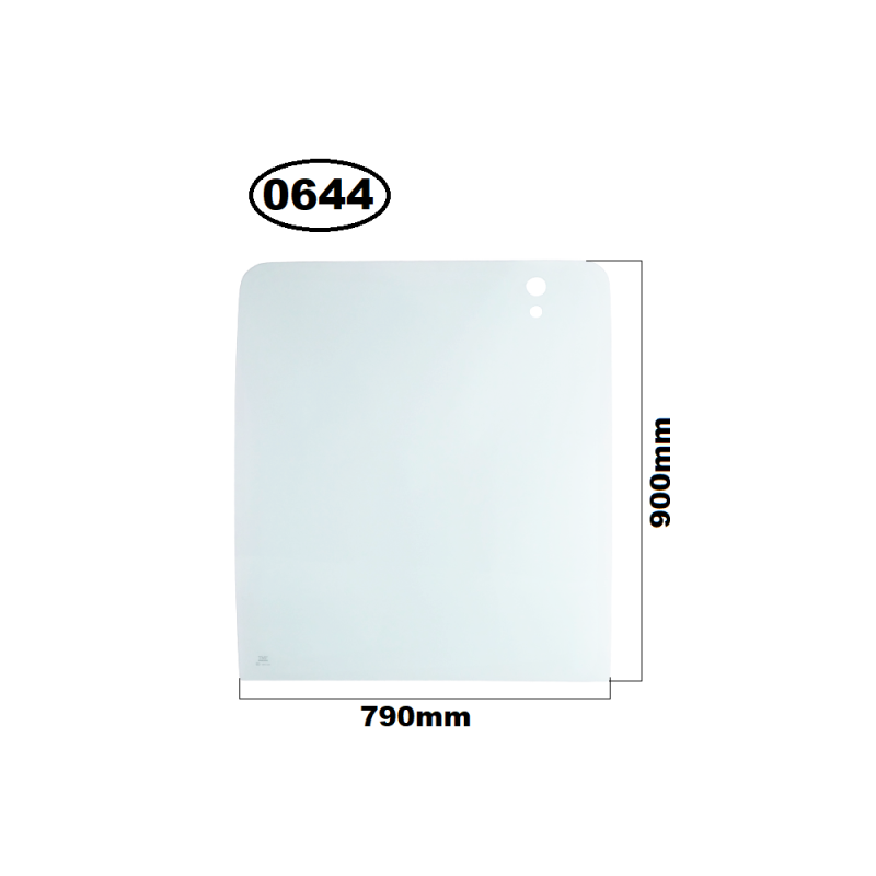 SZYBA PRZEDNIA GÓRNA MECALAC 714, 714MW, 714MC