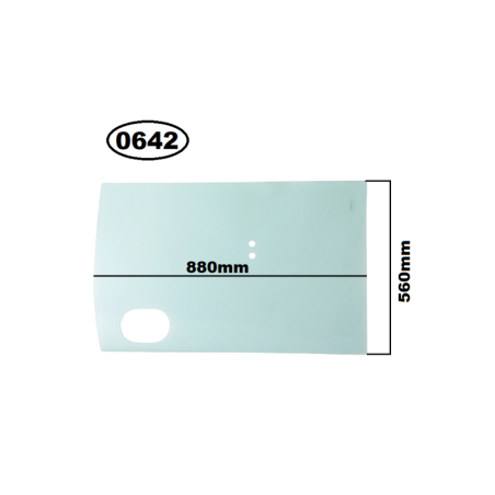 SZYBA BOCZNA LEWA DRZWI DOLNA CAT - nr części: 378-6578, 3786578