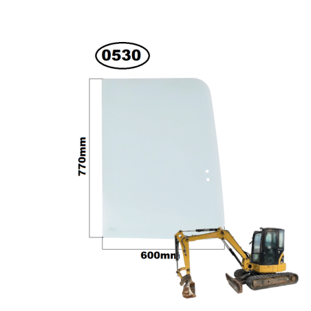 SZYBA BOCZNA PRAWA PRZESUWNA CAT SERIA C, D, E - nr części: 314-8295, 3148295