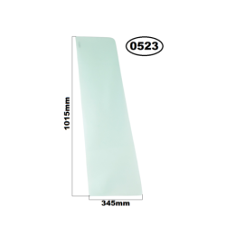 SZYBA STAŁA LEWA LUB PRAWA W DRZWI GÓRNA CASE - nr części: E48357, R52885, E48358, R52886