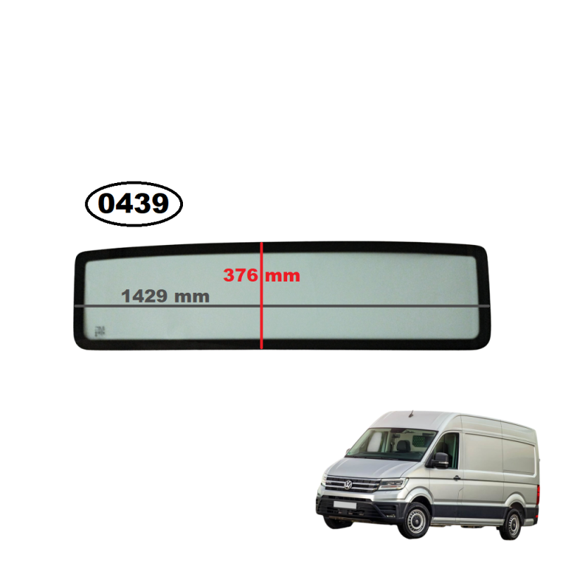 SZYBA TYLNA KABINY / ŚCIANY GRODZIOWEJ VOLKSWAGEN CRAFTER II, MAN TGE