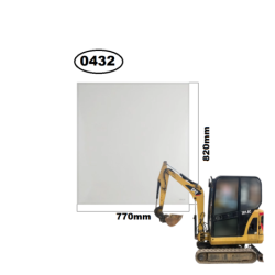 SZYBA PRZEDNIA GÓRNA CAT - nr części: 292-0452, 2920452, 1572189, 157-2189