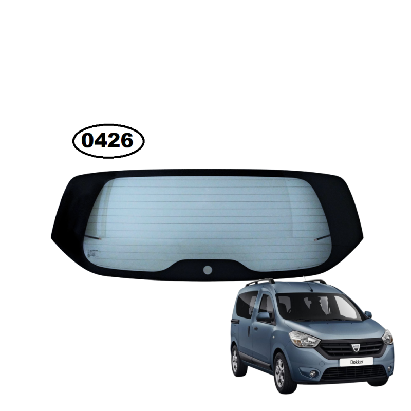SZYBA TYLNA CAŁA W KLAPĘ DACIA LODGY - nr części: 903003759R