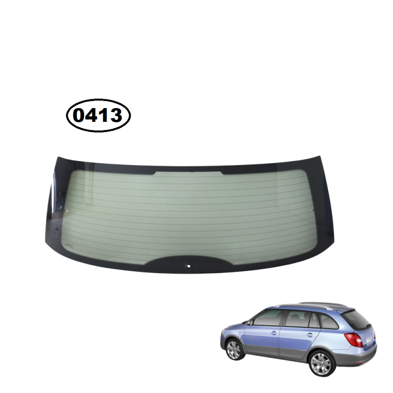 SZYBA TYLNA CAŁA W KLAPĘ SKODA FABIA II - nr części: 2K5845503FNVB