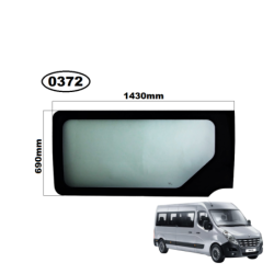 SZYBA BOCZNA LEWA NISSAN NV-400, OPEL MOVANO II, RENAULT MASTER III