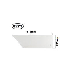 SZYBA PRAWA BOCZNA DOLNA CAT SERIA 1, 2 - nr części: 1466323, 146-6323