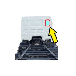 SZYBA TYLNA KABINY / ŚCIANY GRODZIOWEJ LEWA LUB PRAWA RENAULT MIDLUM