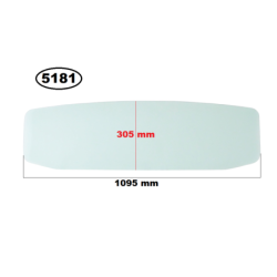 SZYBA TYLNA KABINY / ŚCIANY GRODZIOWEJ VOLKSWAGEN VW TRANSPORTER T5, T6/T6.1 - ZABUDOWA HOLENDERSKA