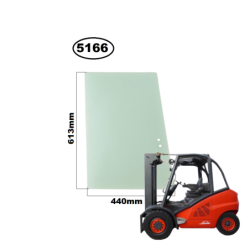 SZYBA W DRZWI TYLNA PRZESUWNA LINDE SERIA: 394 DO KABINY HENMAR