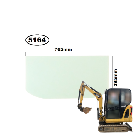 SZYBA PRZEDNIA DOLNA CAT 301.6C, 301.8C, 302.5C - nr części: 249-0193, 2490193