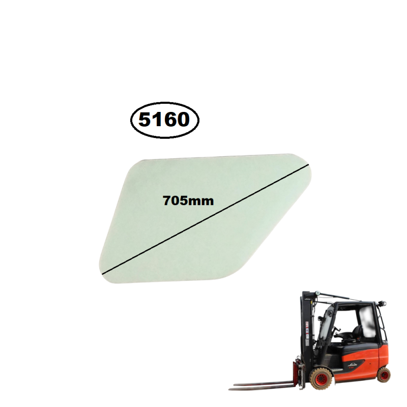 SZYBA DOLNA W DRZWI LEWA LINDE