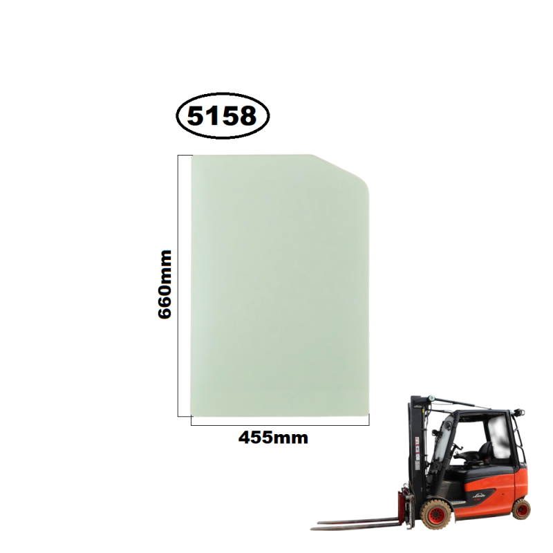 SZYBA W DRZWI Z TYŁU LINDE H30