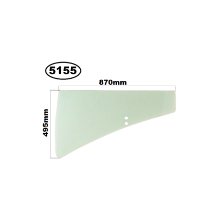 SZYBA DOLNA DRZWI SOILMEC SF65, CAT SERIA C, D, F