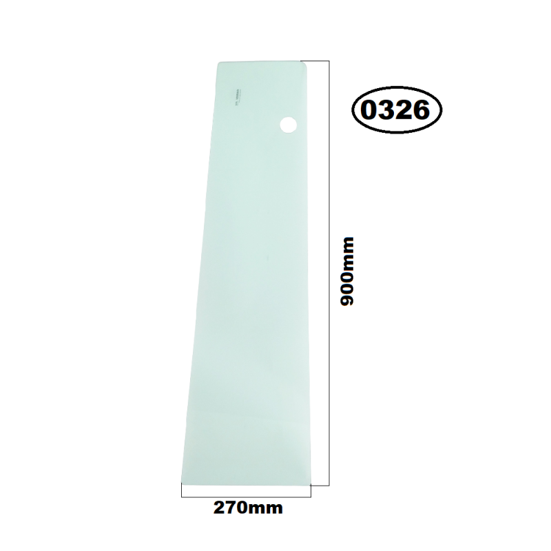 SZYBA LEWA TYLNA GÓRNA W DRZWI YANMAR - nr części: 113210