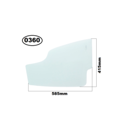 SZYBA LEWA W DRZWI DOLNA JCB - nr części: 82780381, 827/80381