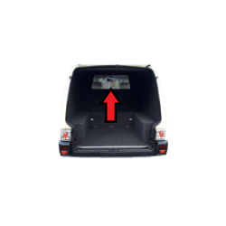 SZYBA TYLNA KABINY/ŚCIANY GRODZIOWEJ VOLKSWAGEN TRANSPORTER T4 - ZABUDOWA HOLENDERSKA