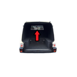 SZYBA TYLNA KABINY / ŚCIANY GRODZIOWEJ VOLKSWAGEN TRANSPORTER T4 - ZABUDOWA HOLENDERSKA