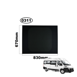 SZYBA PRAWA W DRZWI TYLNA FIAT DUCATO III, PEUGEOT BOXER II, CITROEN JUMPER II